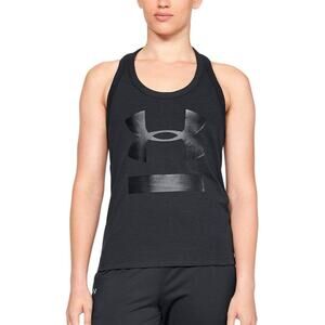 Under Armour Black Tank Top Women’s Small (S) – Logo Racerback Athletic Shirt